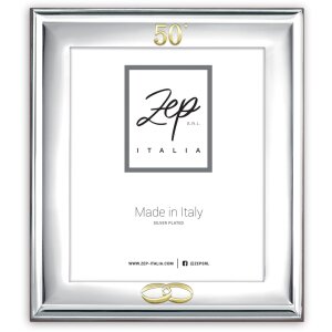 ZEP Metalowa rama do portretów Noto 20x25 cm srebrna błyszcząca 50 lat