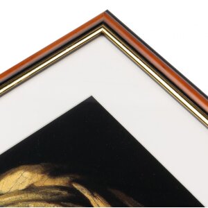 Rama drewniana Henzo Verona 50x70 cm ciemnobrązowa z Passepartout 40x60 cm