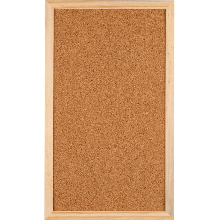 Henzo pinboard 30x49cm drewniana rama powierzchnia korkowa montaż ścienny biuro dom szkoła