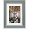 Ramka plastikowa Hama Rustic szaro-niebieska 13x18 cm z Passepartout 10x15 cm