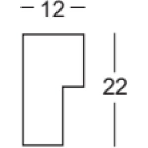 Drewniana ramka Walther Seville antracyt 13x13 cm szkło antyrefleksyjne