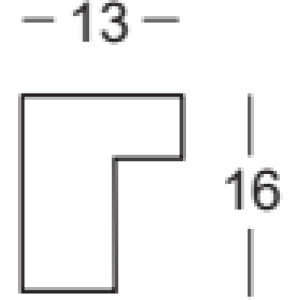 Drewniana rama Walther Valencia Antireflex Glass czerwona 30x30 cm
