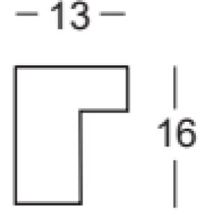 Drewniana ramka Walther Valencia Antireflex Glass żółta 9x13 cm