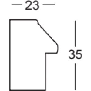 Drewniana ramka Walther Cartagena srebrna 7x10 cm szkło antyrefleksyjne