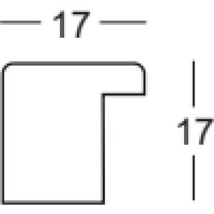 Rama drewniana Walther Barcelona 30x40 cm czerwona szkło antyrefleksyjne