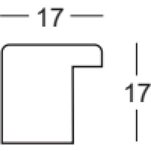 Rama drewniana Walther Barcelona 15x20 cm antracyt szkło antyrefleksyjne