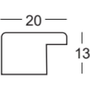 Rama drewniana Walther Oviedo 40x60 cm srebrna szkło antyrefleksyjne