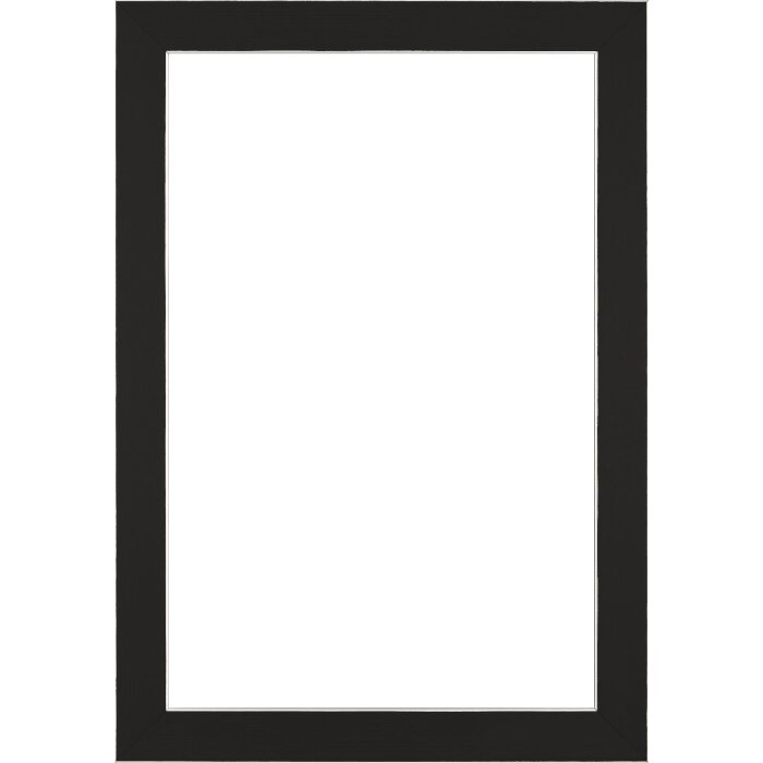 Walther Drewniana rama Bilbao ze srebrną krawędzią 59,4x84,1 cm czarne szkło Antireflex