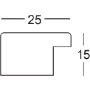 Walther Drewniana rama Bilbao ze srebrną krawędzią 42x59,4 cm szara szkło Antireflex