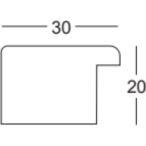 Rama drewniana Walther Cordoba Oak Structure Grey 50x100 cm Szkło antyrefleksyjne