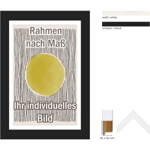 Rama drewniana Walther Jerez czarna 70x100 cm szkło antyrefleksyjne