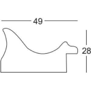 Ramka drewniana Walther Vigo 13x18 cm biała ze srebrną krawędzią i szkłem antyrefleksyjnym