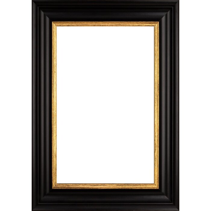 Drewniana ramka Walther Vigo 13x18 cm czarna ze srebrnym szkłem antyrefleksyjnym na krawędziach