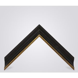 Drewniana ramka Walther Vigo 13x18 cm czarna ze srebrnym szkłem antyrefleksyjnym na krawędziach