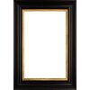 Drewniana ramka Walther Vigo 13x18 cm czarna ze srebrnym szkłem antyrefleksyjnym na krawędziach