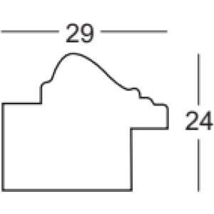 Rama drewniana Walther Pamplona srebrna 60x60 cm Szkło antyrefleksyjne
