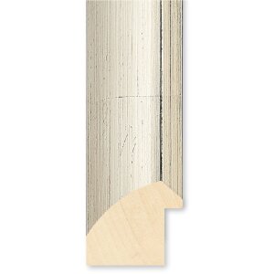 Walther Rama drewniana Almeria srebrna 25x70 cm Szkło antyrefleksyjne