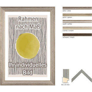 Rama drewniana Walther Palma szara 27x48 cm Szkło antyrefleksyjne