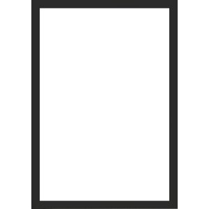 Drewniana ramka Walther Valencia Clear Glass Black 50x50 cm