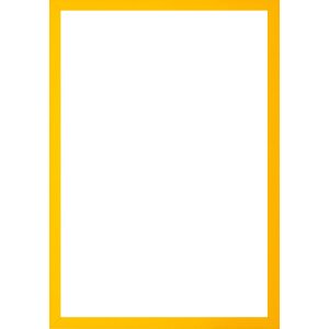 Drewniana ramka Walther Valencia Clear Glass Yellow 21x28 cm