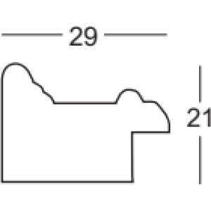 Walther Ramka drewniana Granada czarna 59,4x84,1 cm szkło przezroczyste