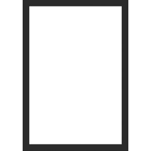 Drewniana ramka Walther Alicante czarne przezroczyste szkło 25x30 cm