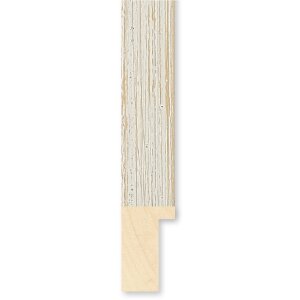 Drewniana rama Walther Madrid 25x70 cm kremowa przezroczysta szyba