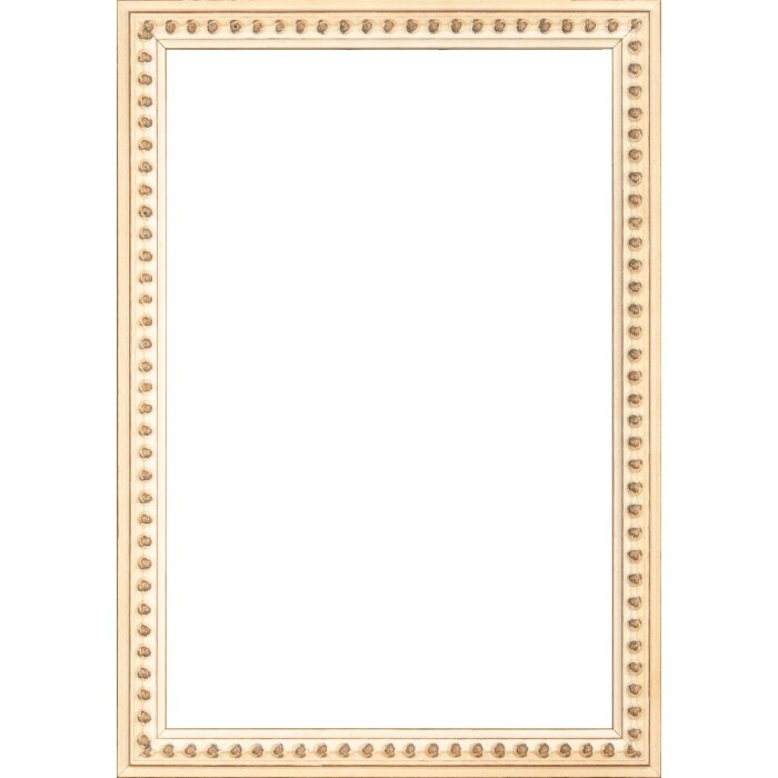 Walther Drewniana barokowa rama Elks White 62x93 cm przezroczyste szkło