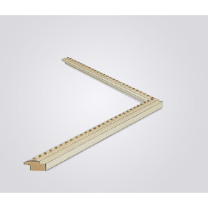 Walther Drewniana barokowa rama Elks biała 7x10 cm przezroczyste szkło