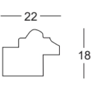 Walther drewniana rama w stylu barokowym Elks czarny 10,5x14,8 cm przezroczyste szkło