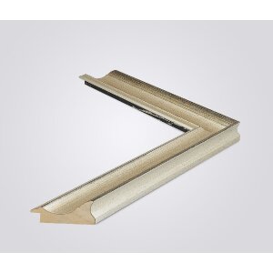 Ramka drewniana Walther Vigo 20x30 cm srebrna ze srebrną krawędzią i przezroczystym szkłem