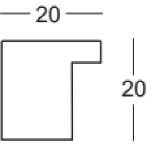 Walther Ramka drewniana Malaga kremowo-biała 7x10 cm szkło przezroczyste