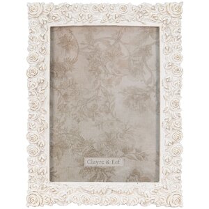 Clayre & Eef 2F0936 Ramka na zdjęcia biała 12x2x18 cm...