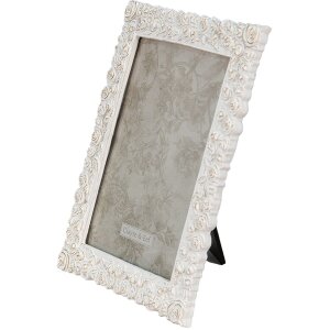 Clayre & Eef 2F0936 Ramka na zdjęcia biała 12x2x18 cm - 13x18 cm