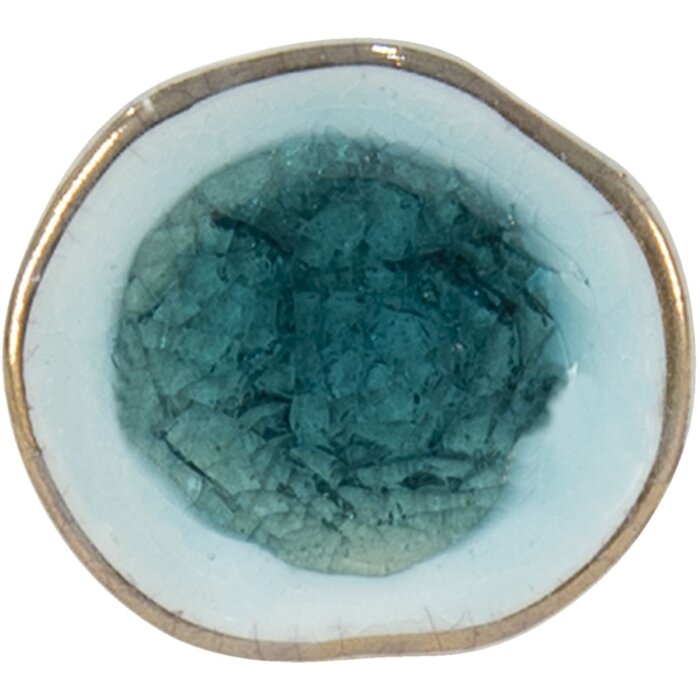 Clayre & Eef 64990 Gałka do drzwi niebieska Ø 4 cm