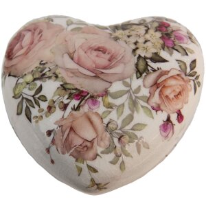 Clayre & Eef 6CE1414 Deco Heart Pink 11x11x4 cm
