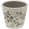 Clayre & Eef 6CE1457S doniczka wewnętrzna zielona, brązowa, beżowa Ø 12x10 cm