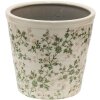 Clayre & Eef 6CE1457XL Doniczka do wnętrz zielona, brązowa, beżowa Ø 22x20 cm
