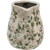 Clayre & Eef 6CE1458M Dzbanek dekoracyjny zielony, brązowy, beżowy 16x13x15 cm