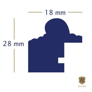 Verona rama drewniana 21x30 cm ciemny brąz