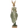 Clayre & Eef 6PR3592 Deco Rabbit Green, Brown, Beige 11x8x33 cm