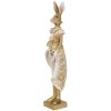 Clayre & Eef 6PR3603 Deco Rabbit kolor złoty, biały 11x8x33 cm
