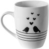Kubek Clayre & Eef LBSMU biały, czarny 350 ml