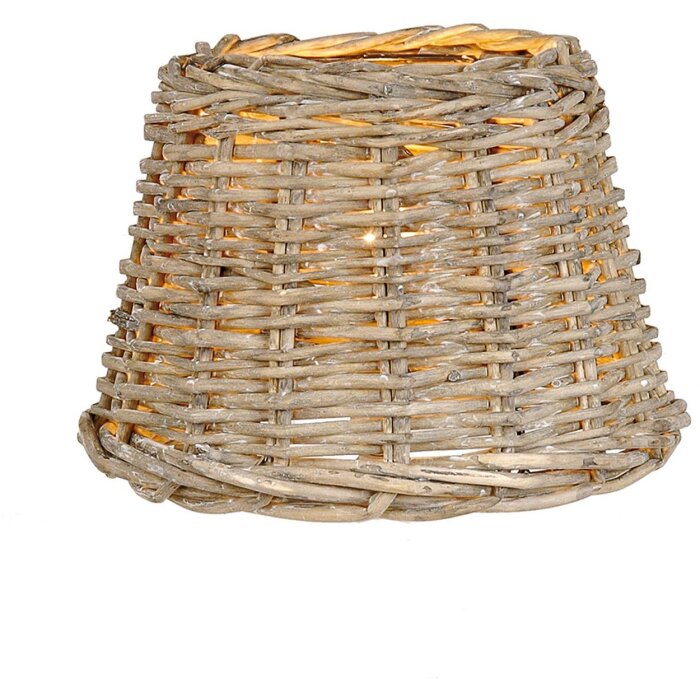 Clayre & Eef Abażur W4RO0081 BASKET Rattan Ø 23x17 cm