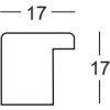 Drewniana rama Walther Barcelona Block Profile 2 rodzaje szkła