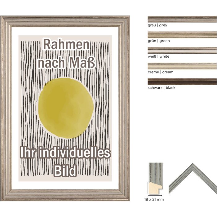 Drewniana ramka Walther Palma, specjalne formaty i 2 rodzaje szkła