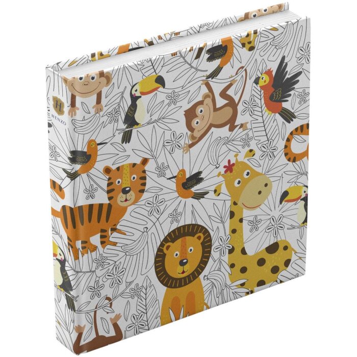 Henzo Jumbo Photo Album Tiger & Monkey 30x30 cm 100 bialych stron