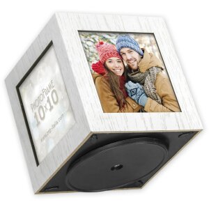 ZEP Drewniana kostka do zdjęć Dasher 4 zdjęcia 10x10 cm...