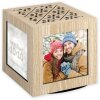 ZEP Drewniana kostka fotograficzna Grom 4 zdjęcia 10x10 cm obracana