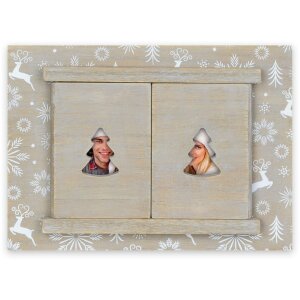 ZEP Christmas Picture Frame Tirolo A brown 10x15 cm (30x17 cm)